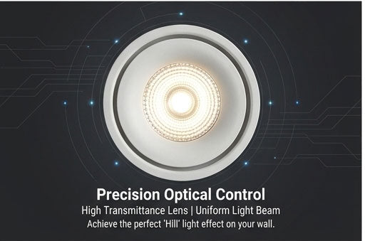 Ultra-Slim No-Hole LED Ceiling Spotlight – Surface Mount, Anti-Glare for Living Room & Hallway