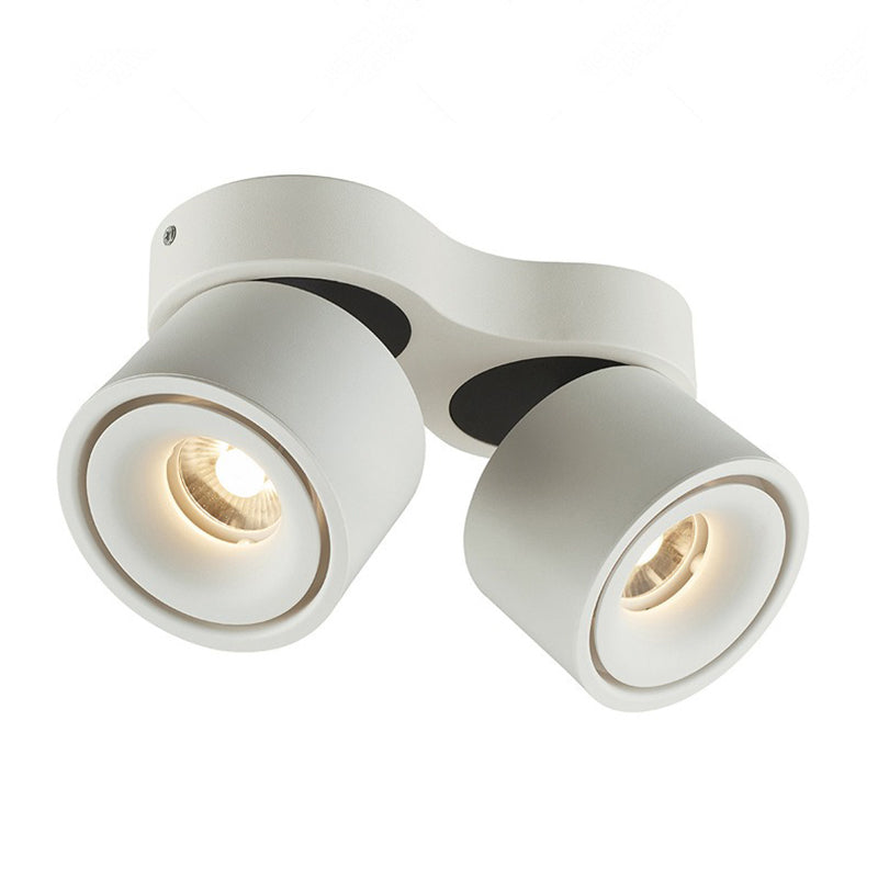 Double Head Adjustable LED Ceiling Spotlight | Surface Mount | Living Room & Commercial | All-Aluminum