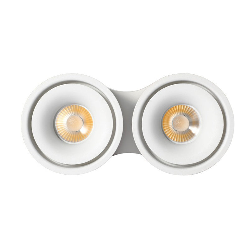Double Head Adjustable LED Ceiling Spotlight | Surface Mount | Living Room & Commercial | All-Aluminum